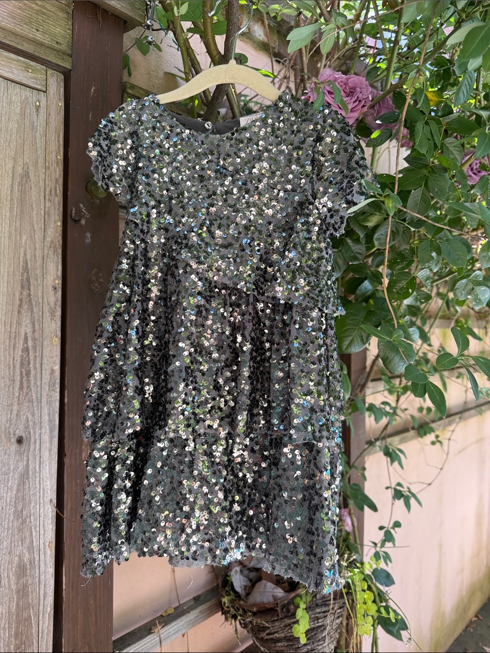 Zara Kids Sequin Party Dress - Silver